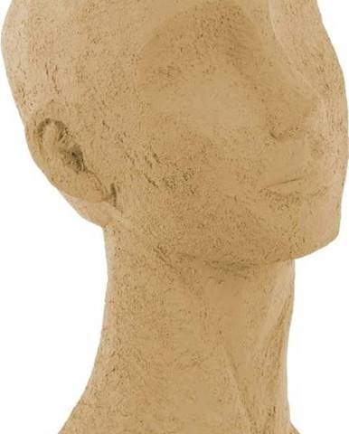 Pískově hnědá dekorativní soška PT LIVING Face Art, výška 28,4 cm