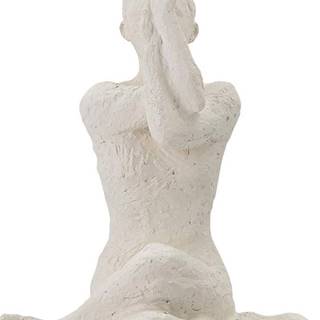 Bílá soška Bloomingville Adalina, výška 17,5 cm