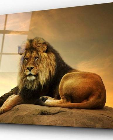 Skleněný obraz Insigne Lion, 110 x 70 cm