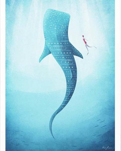 Travelposter Plakát Travelposter Whale Shark, 50 x 70 cm