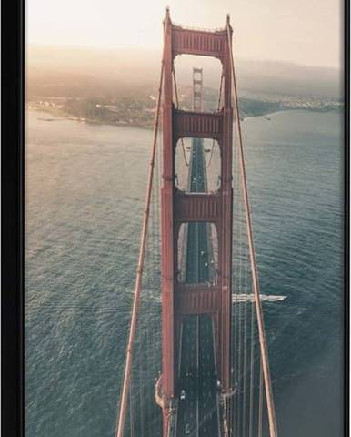 Plakát v rámu Artgeist Bridge in San Francisco I, 40 x 60 cm