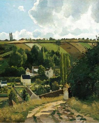 Reprodukce obrazu Camille Pissarro - Jalais Hill Pontoise, 80 x 60 cm