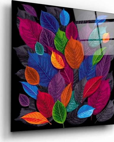 Skleněný obraz Insigne Colored Leaves, 60 x 60 cm