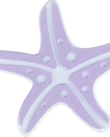 Sada 5 světle fialových protiskluzových nálepek do vany Wenko Starfish