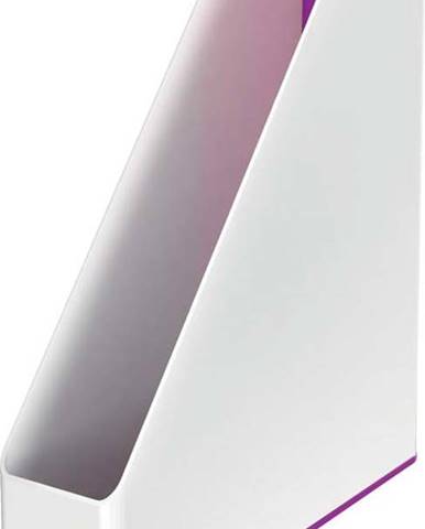 Bílo-fialový stojan na časopisy Leitz WOW