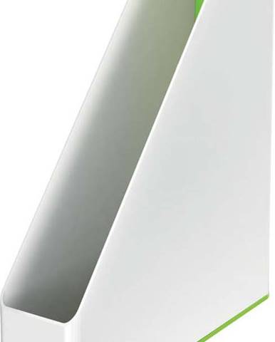 Bílo-zelený stojan na časopisy Leitz WOW