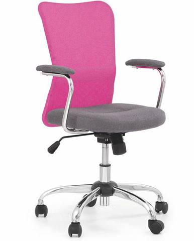 Halmar Dětská síťovaná židle Andy, růžová