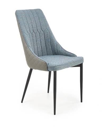 Halmar Jídelní židle K448, světle šedá/modrá
