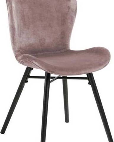 Pudrově růžová jídelní židle Actona Batilda
