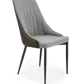 Halmar Jídelní židle K448, šedá/černá