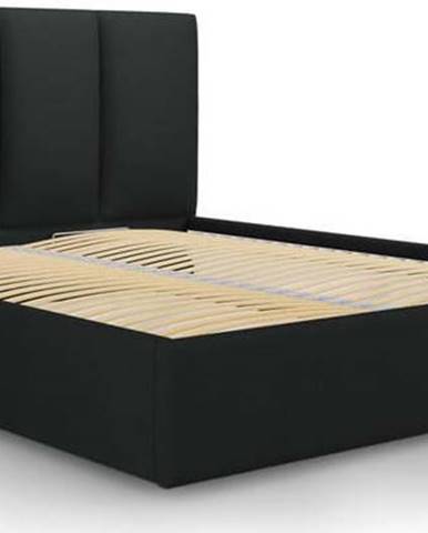 Černá dvoulůžková postel Mazzini Beds Juniper, 140 x 200 cm