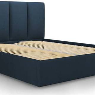 Modrá dvoulůžková postel Mazzini Beds Juniper, 160 x 200 cm