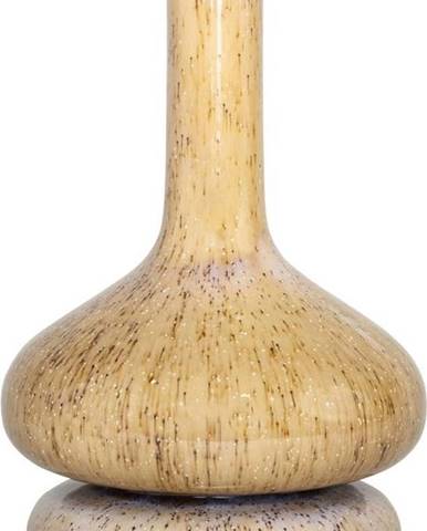 Béžová keramická váza Hübsch Sand, výška 24 cm