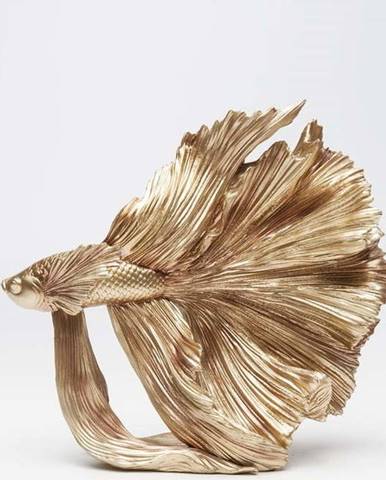 Dekorativní socha ve zlaté barvě Kare Design Betta Fish