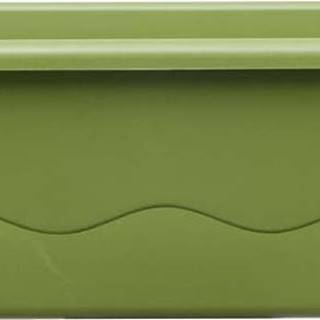 Zelený samozavlažovací truhlík Plastia Mareta, délka 80 cm