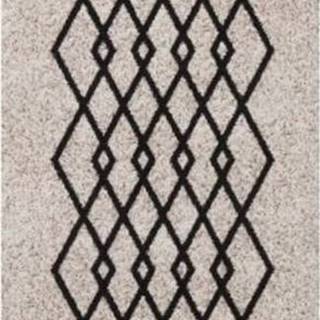 Krémovo-černý běhoun Zala Living Cook & Clean Waves, 60 x 180 cm