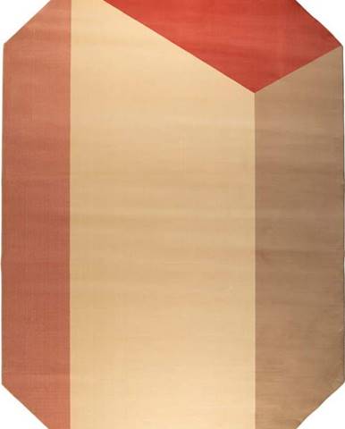 Hnědo-červený koberec Zuiver Harmony, 160 x 230 cm