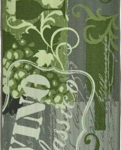 Zelený kuchyňský běhoun Hanse Home Vino Classico, 67 x 180 cm