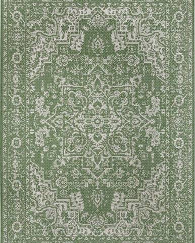 Zeleno-béžový venkovní koberec Ragami Vienna, 120 x 170 cm