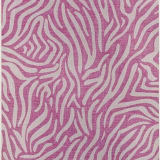 Růžovo-béžový venkovní koberec NORTHRUGS Cebra, 140 x 200 cm