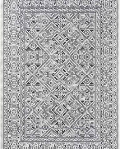 Černo-béžový venkovní koberec NORTHRUGS Cuadrado, 140 x 200 cm