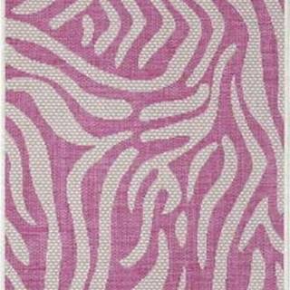 Růžovo-béžový venkovní běhoun NORTHRUGS Cebra, 70 x 300 cm