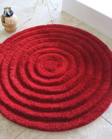 Koupelnová předložka Round Red, ⌀ 90 cm