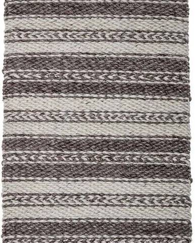 Hnědo-šedý koberec Bloomingville Poly, 70 x 140 cm