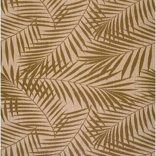 Hnědo-béžový venkovní koberec Universal Palm, 160 x 230 cm