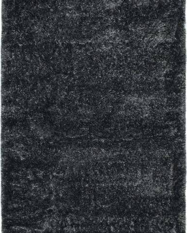 Antracitově šedý koberec Universal Aloe Liso, 200 x 290 cm