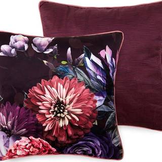 Fialový dekorativní polštář Descanso Bloomie, 50 x 50 cm