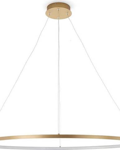 Závěsné svítidlo ve zlaté barvě Tomasucci Oval Ring, výška 92 cm