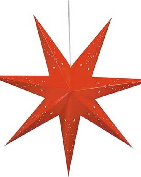 Markslöjd Červená vánoční závěsná světelná dekorace Markslöjd Saturnus, výška 75 cm