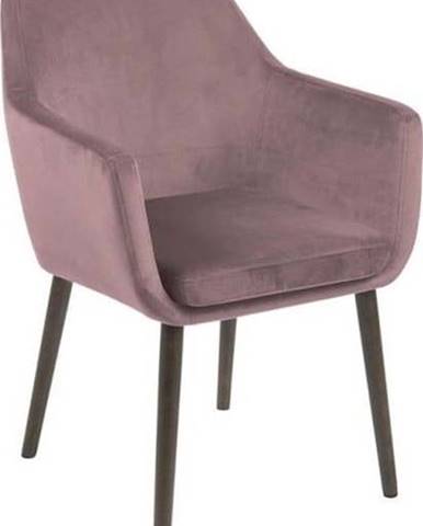 Růžová jídelní židle Actona Nora