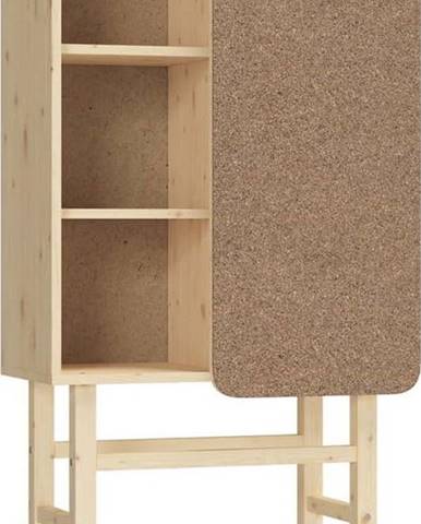 Knihovna z borovicového dřeva 70x142 cm Slide - Karup Design