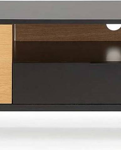 Černo-hnědý TV stolek Kave Home SAVOI, 120 x 50 cm