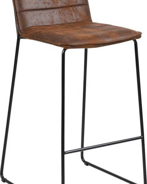 Hnědá barová židle Actona Holland, výška 96 cm