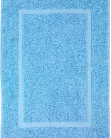 Modrá bavlněná koupelnová předložka Wenko Serenity, 50 x 70 cm