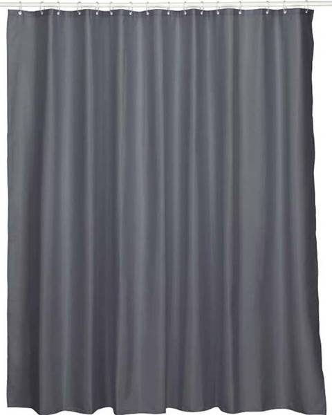 KELA Tmavě šedý sprchový závěs Kela Laguna, 240 x 200 cm