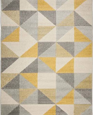 Šedo-žlutý koberec Flair Rugs Urban Triangle, 100 x 150 cm