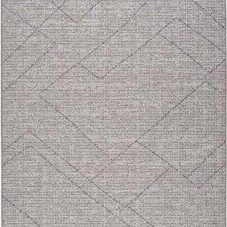 Šedý venkovní koberec Universal Macao Grey Amelia, 160 x 230 cm