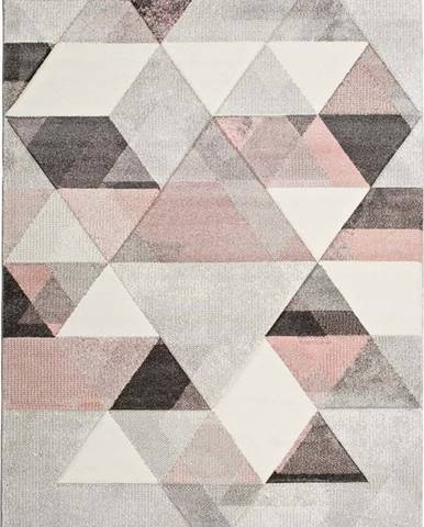 Šedo-růžový koberec Universal Pinky Dugaro, 140 x 200 cm
