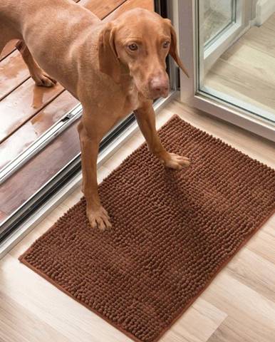Hnědá psí rohožka InnovaGoods Pet Doormat, 85 x 65 cm