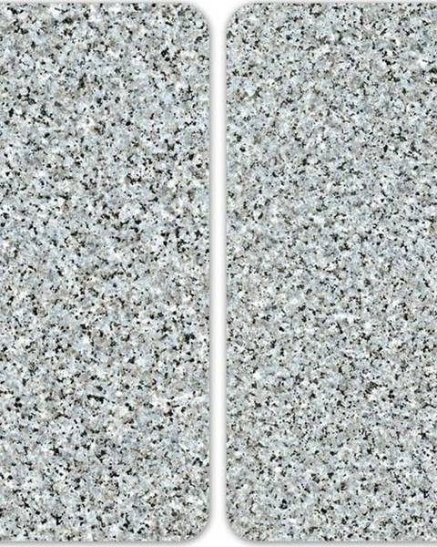 WENKO Sada 2 skleněných krytů na sporák Wenko Granite, 52 x 30 cm