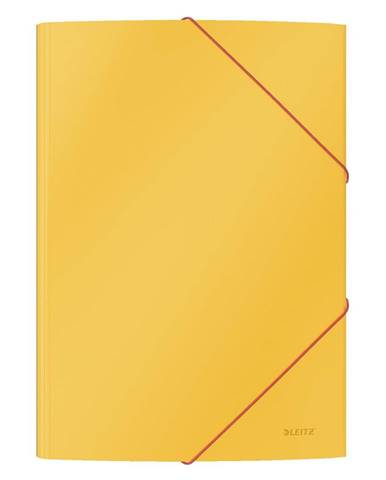 Sada 10 žlutých kancelářských desek s hebkým povrchem Leitz Cosy, A4