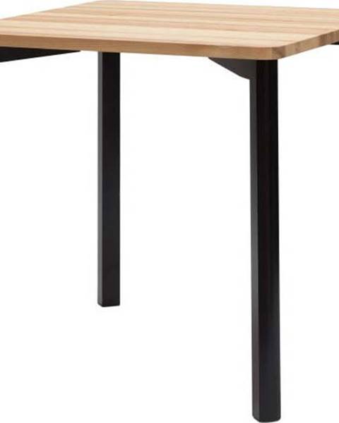 Ragaba Černý jídelní stůl se zaoblenými nohami Ragaba TRIVENTI, 80 x 80 cm