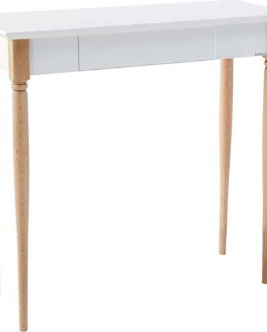 Bílý pracovní stůl Ragaba Mamo, šířka 65 cm