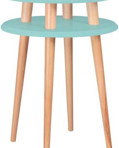 Světle tyrkysový odkládací stolek Ragaba Ufo, ⌀ 45 cm