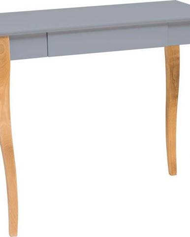 Tmavě šedý psací stůl Ragaba Lillo, délka 85 cm