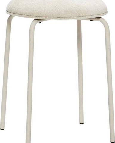 Bílá kovová stolička Hübsch Stol
